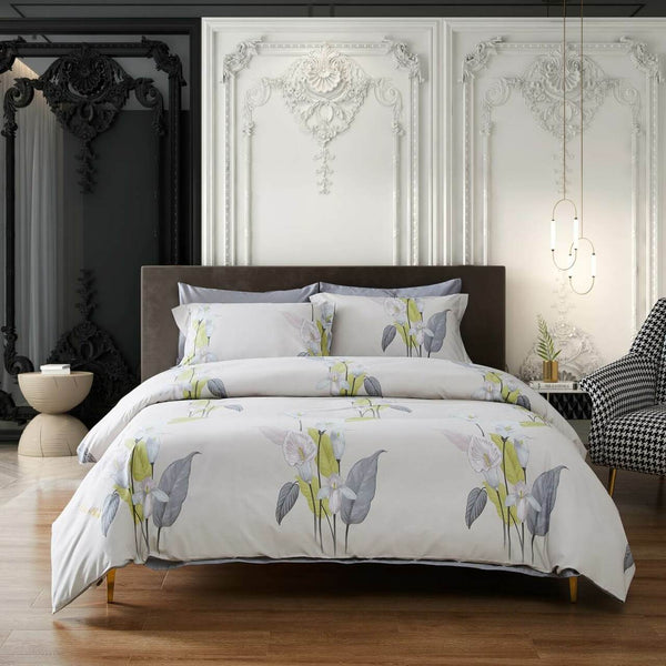 6 Piece 100% Cotton Duvet Cover Set-Bloom