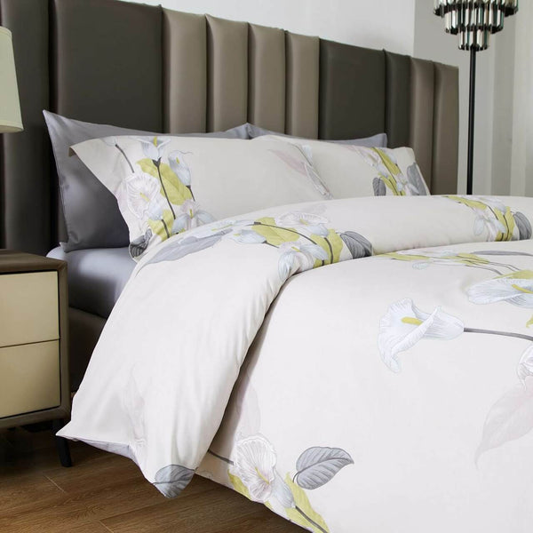 6 Piece 100% Cotton Duvet Cover Set-Bloom