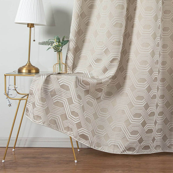 Curtain Panel Semi-Blackout Drapes- Modern