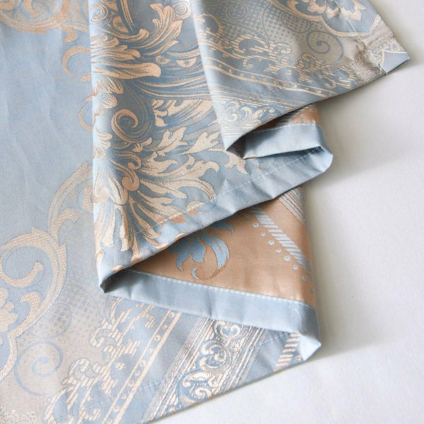 Jacquard Grommet Semi-Blackout Curtain Panels- Mauve