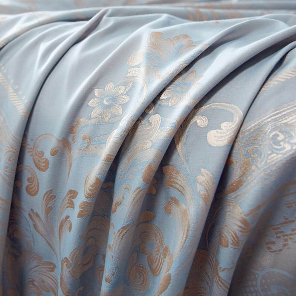 Jacquard Grommet Semi-Blackout Curtain Panels- Mauve