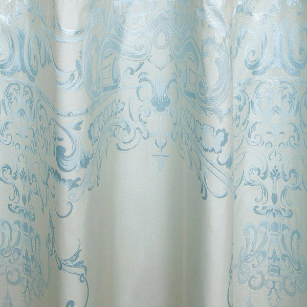 Jacquard Grommet Semi-Blackout Curtain Panels- Cloud Blue
