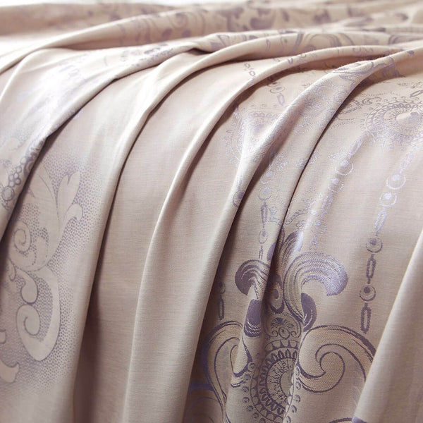 Jacquard Grommet Semi-Blackout Curtain Panels- Pink Peony