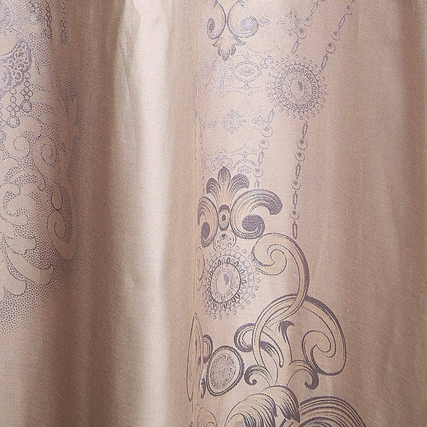 Jacquard Grommet Semi-Blackout Curtain Panels- Pink Peony