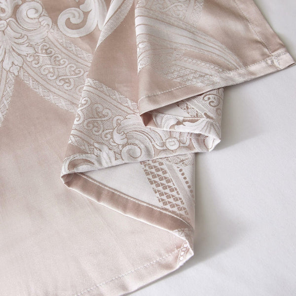 Jacquard Grommet Semi-Blackout Curtain Panels- Pink